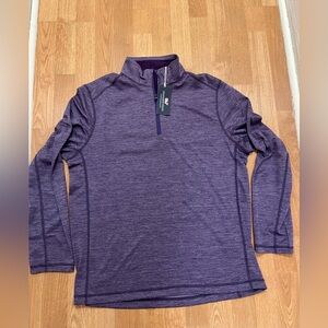 Vineyard Vines Performance Quarter Zip Pullover – Men’s L – Purple